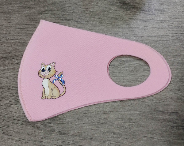 KInder Goscherl-Bedeckung "Katze" rosa